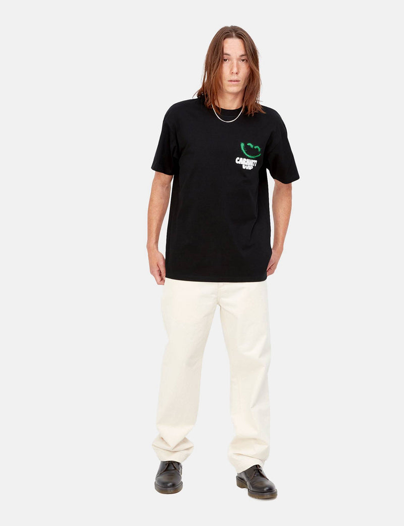 Carhartt-WIP T-Shirt Happy Script - Noir