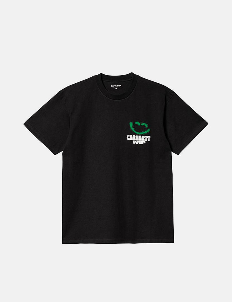Carhartt-WIPハッピースクリプトTシャツ-ブラック