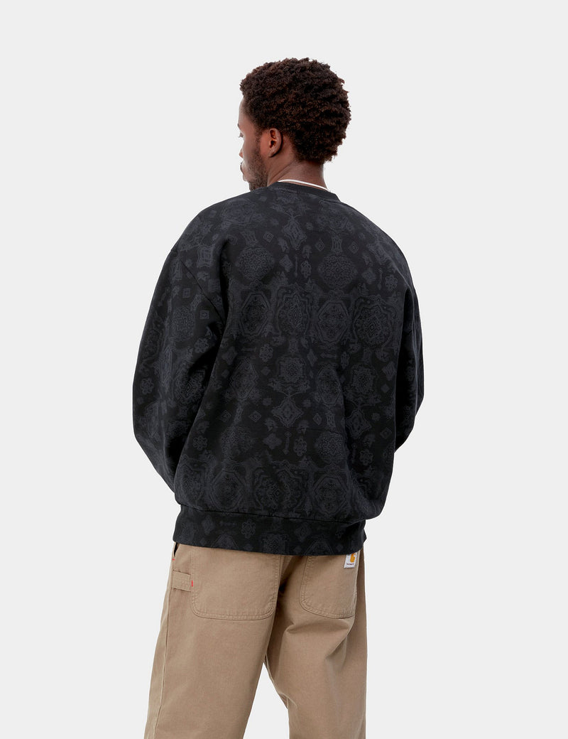 Carhartt-WIP Sweatshirt mit Versdruck - Schwarz