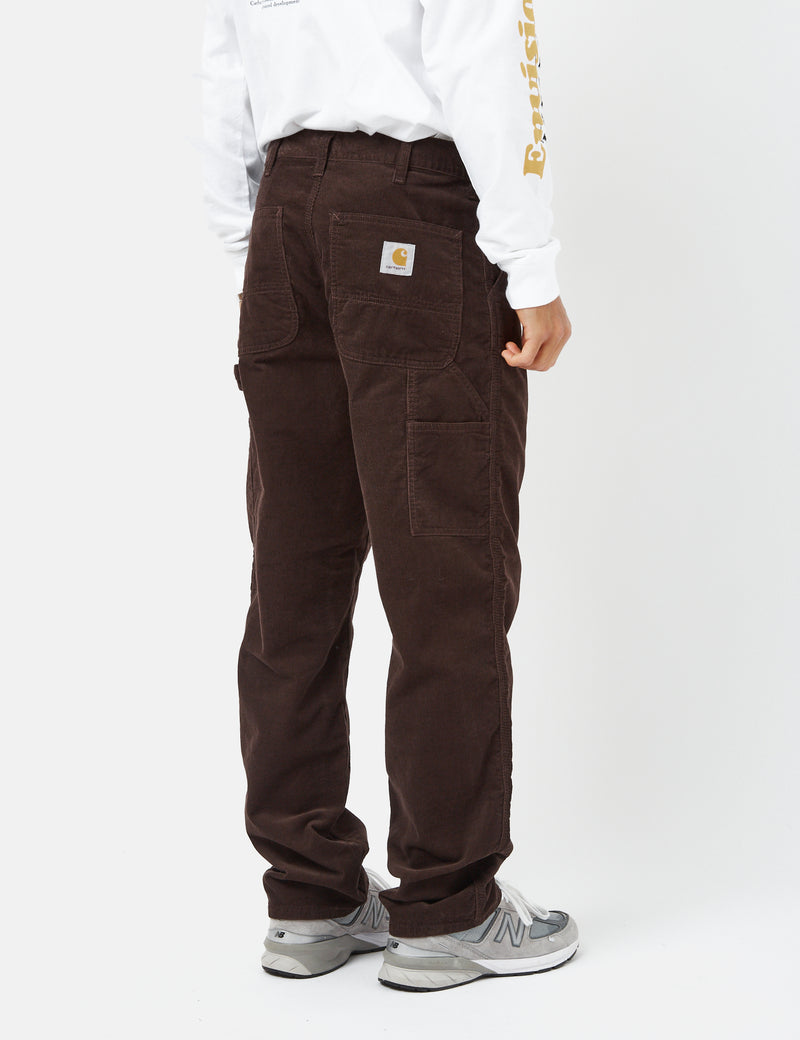Carhartt-WIP Single Knee Pant (Velours côtelé) - Dark Umber Brown