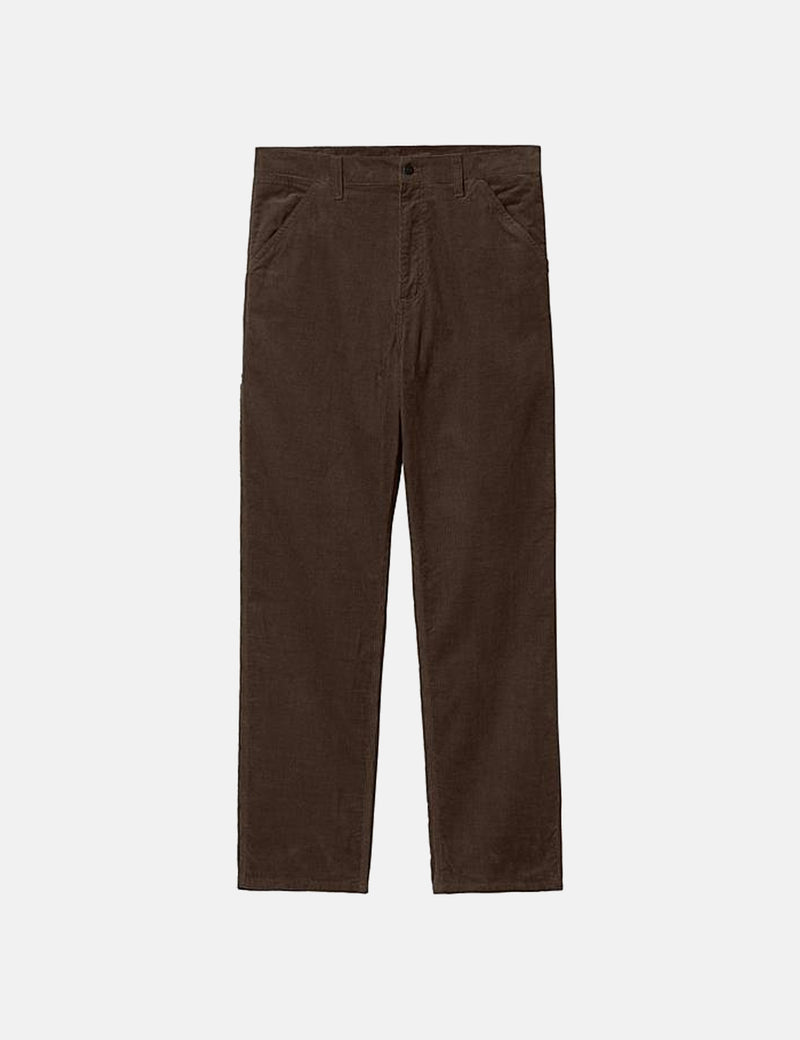 Carhartt-WIP Single Knee Pant (Velours côtelé) - Dark Umber Brown