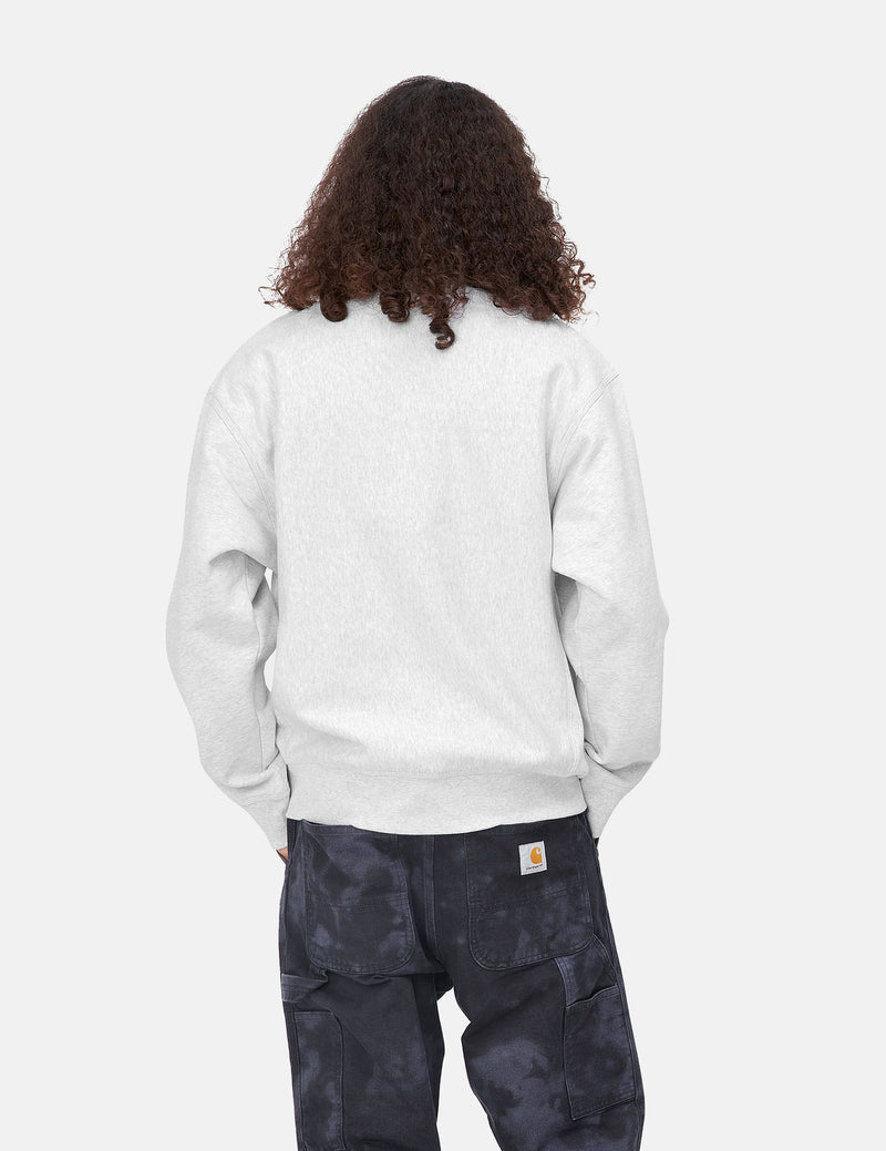 Carhartt-WIP Locker Sweatshirt - Ash Heather/Brown