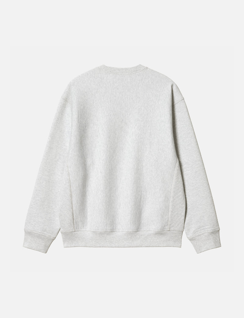 Carhartt-WIP Locker Sweatshirt - Ash Heather/Brown