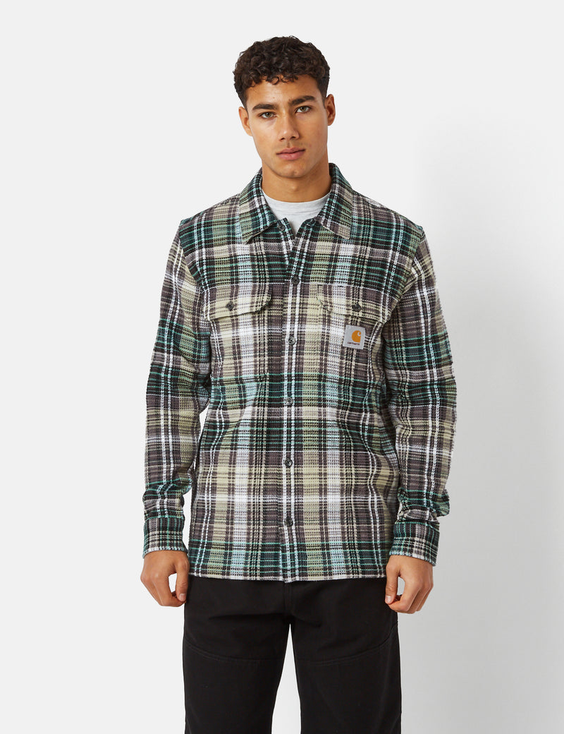 Carhartt-WIP Valmon Shirt (Regular) - Valmon Check/Botanic Green