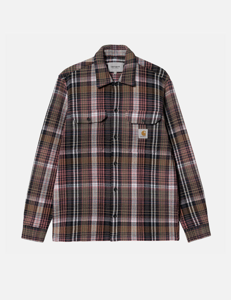 Carhartt-WIP Valmon Shirt (Regular) - Valmon Check/Hamilton Brown