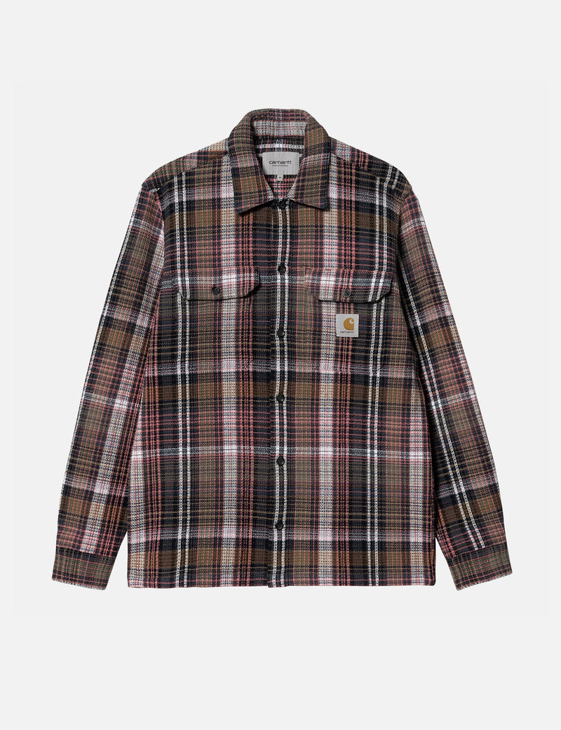 Carhartt-WIP Valmon Shirt (Regular) - Valmon Check/Hamilton Brown