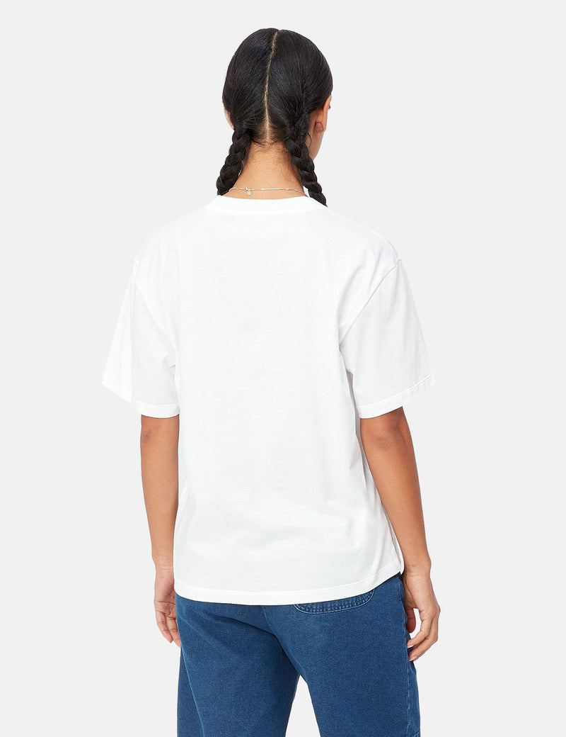 Carhartt-WIP Womens Wildcat T-Shirt (Loose) - White