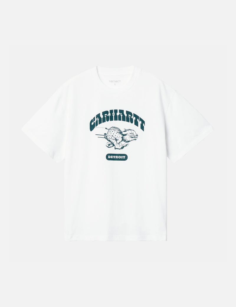 Carhartt-WIP Womens Wildcat T-Shirt (Loose) - White