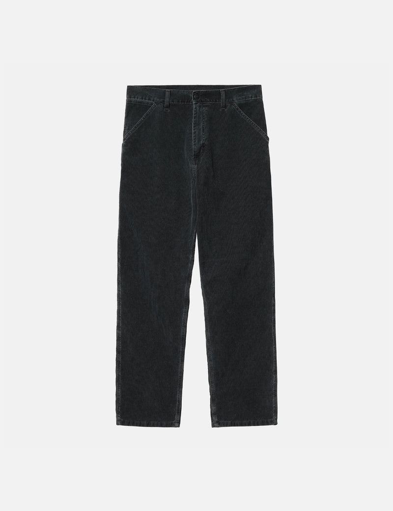 Carhartt-WIP Single Knee Pant (Smith Denim) - Black Stone Washed