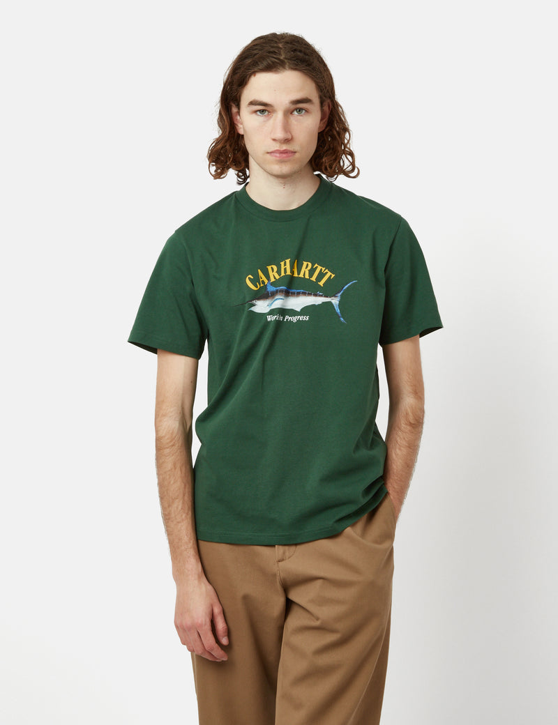 Carhartt-WIP Marlin T-Shirt (Organic) - Treehouse Green