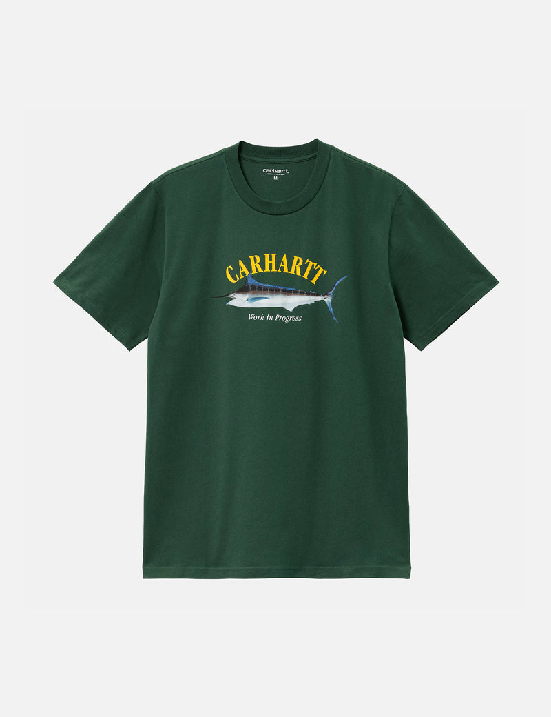Carhartt-WIP Marlin T-Shirt (Organic) - Treehouse Green