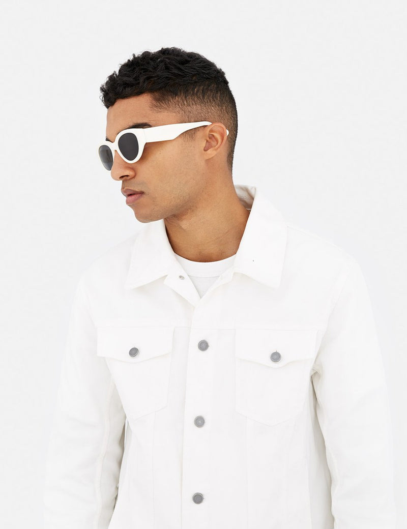 Super Drew Mama Sunglasses - Panna White