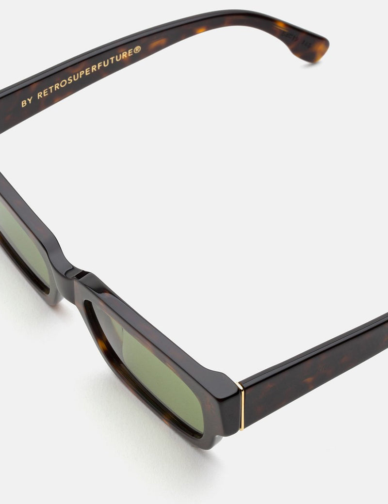 Super Roma Sunglasses - Havana/Green