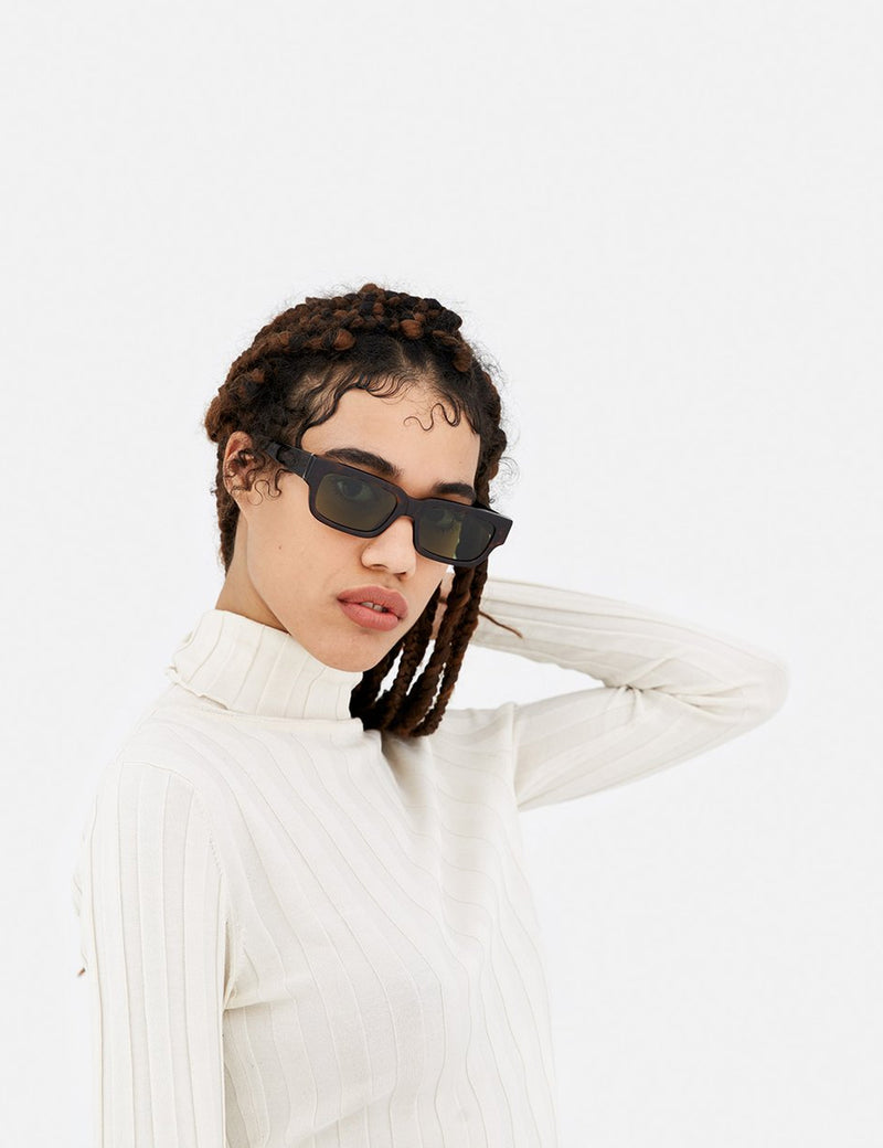 Super Roma Sunglasses - Havana/Green