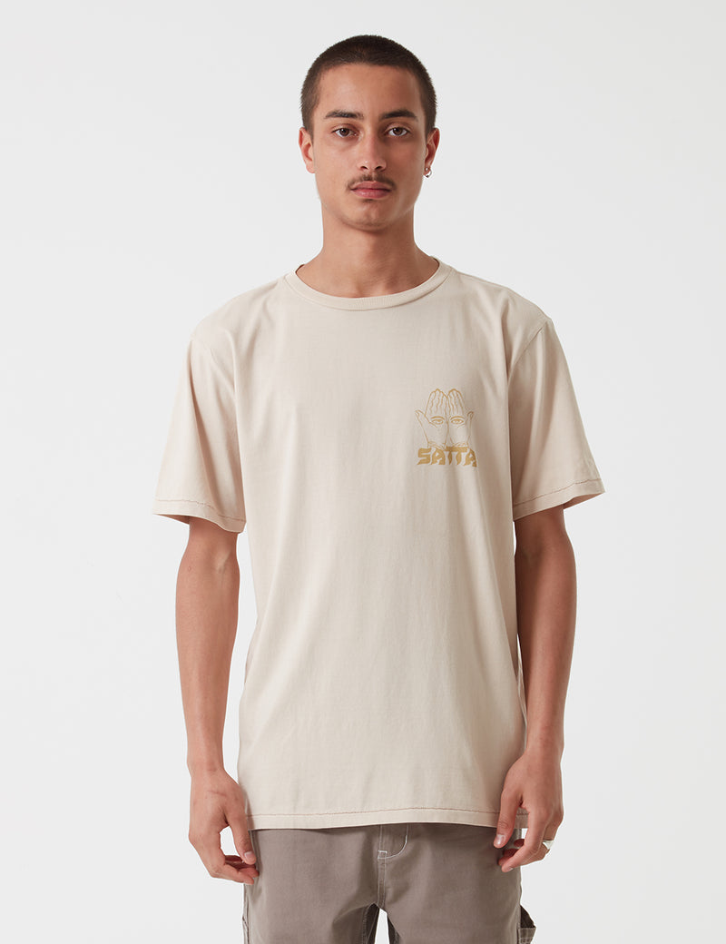 Satta Incense Supply T-Shirt - Calico Ecru