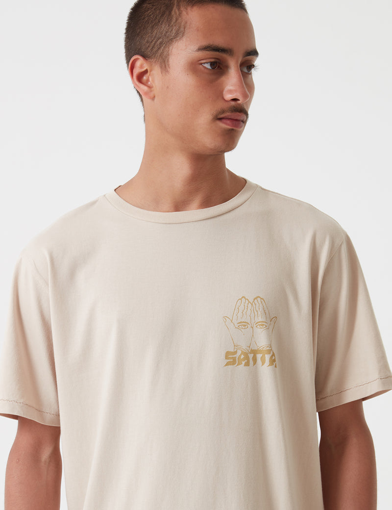 Satta Incense Supply T-Shirt - Calico Ecru