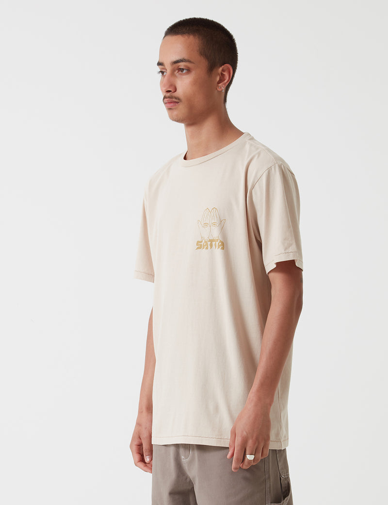 Satta 센스 서플라이 티셔츠-Calico Ecru