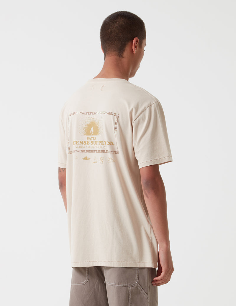 Satta 센스 서플라이 티셔츠-Calico Ecru