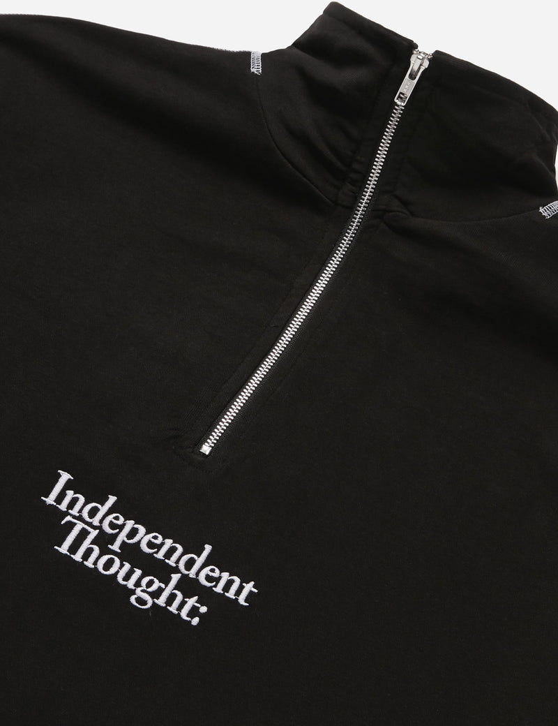 SCRT Independent Thought Pullover Sweatshirt-블랙/화이트