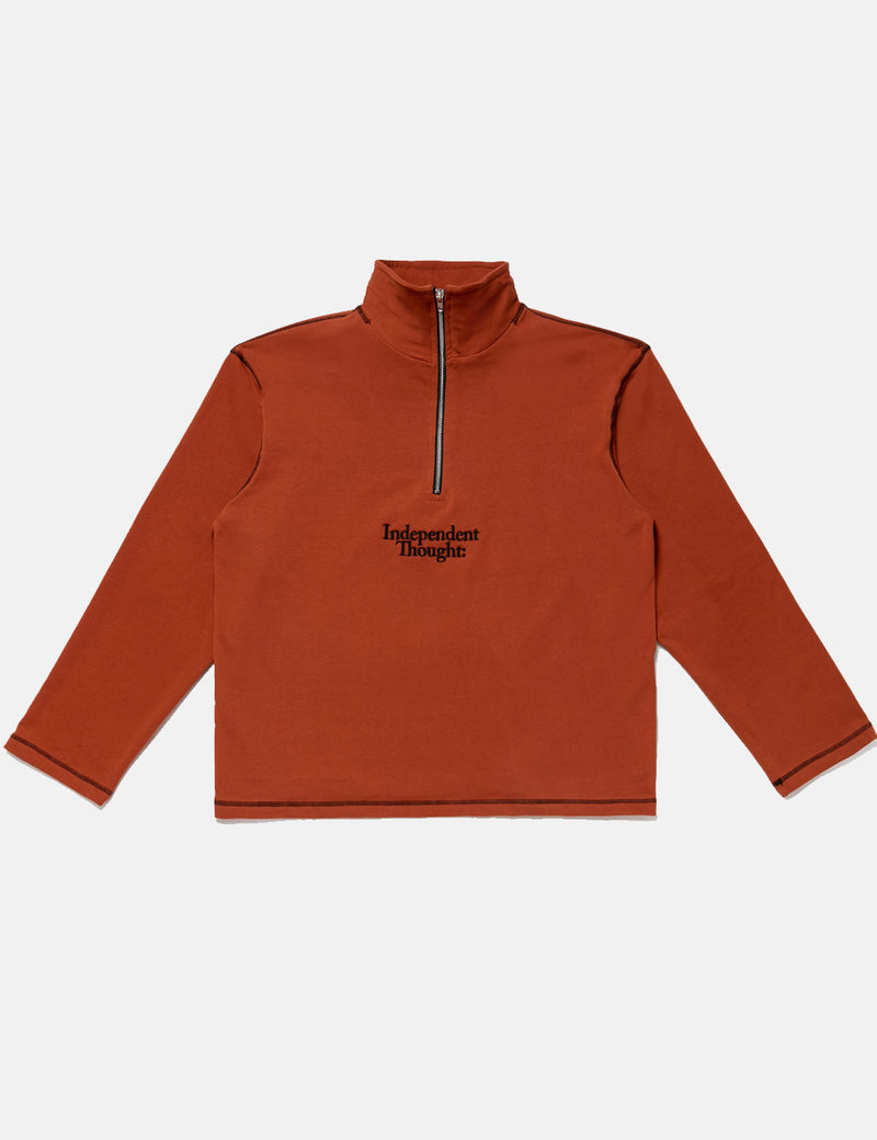 SCRT Independent Thought Pullover Sweatshirt - Rust Red/Black
