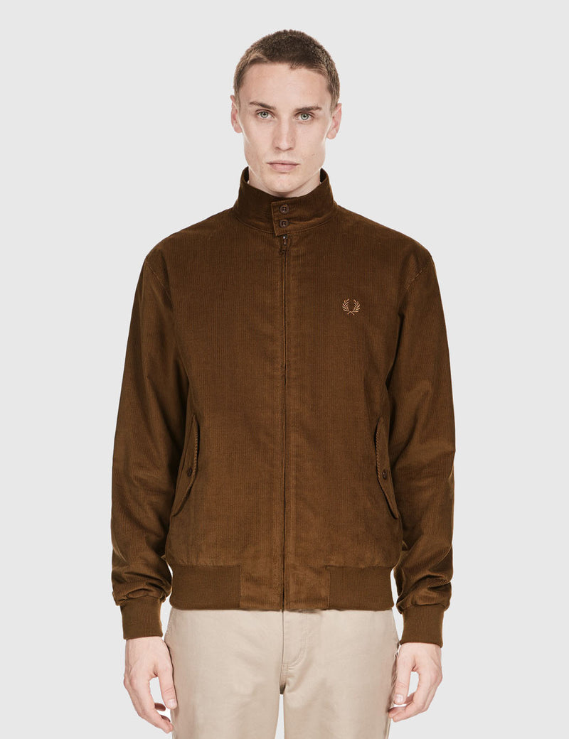 Fred Perry Made In England Harrington Jacket - Cocoa Brown