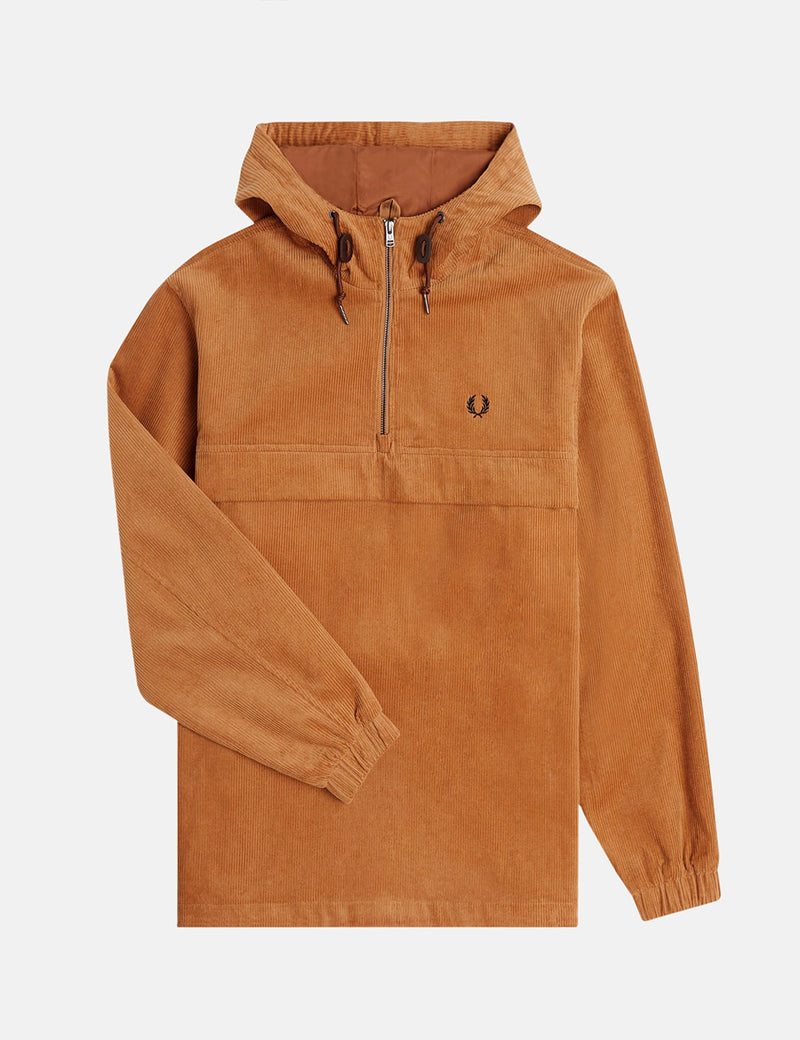 Fred Perry Cord Overhead Jacket - Brown Sugar