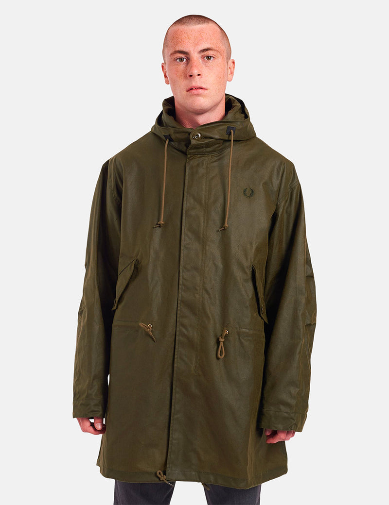 Fred Perry Made in England Parka - Militärgrün