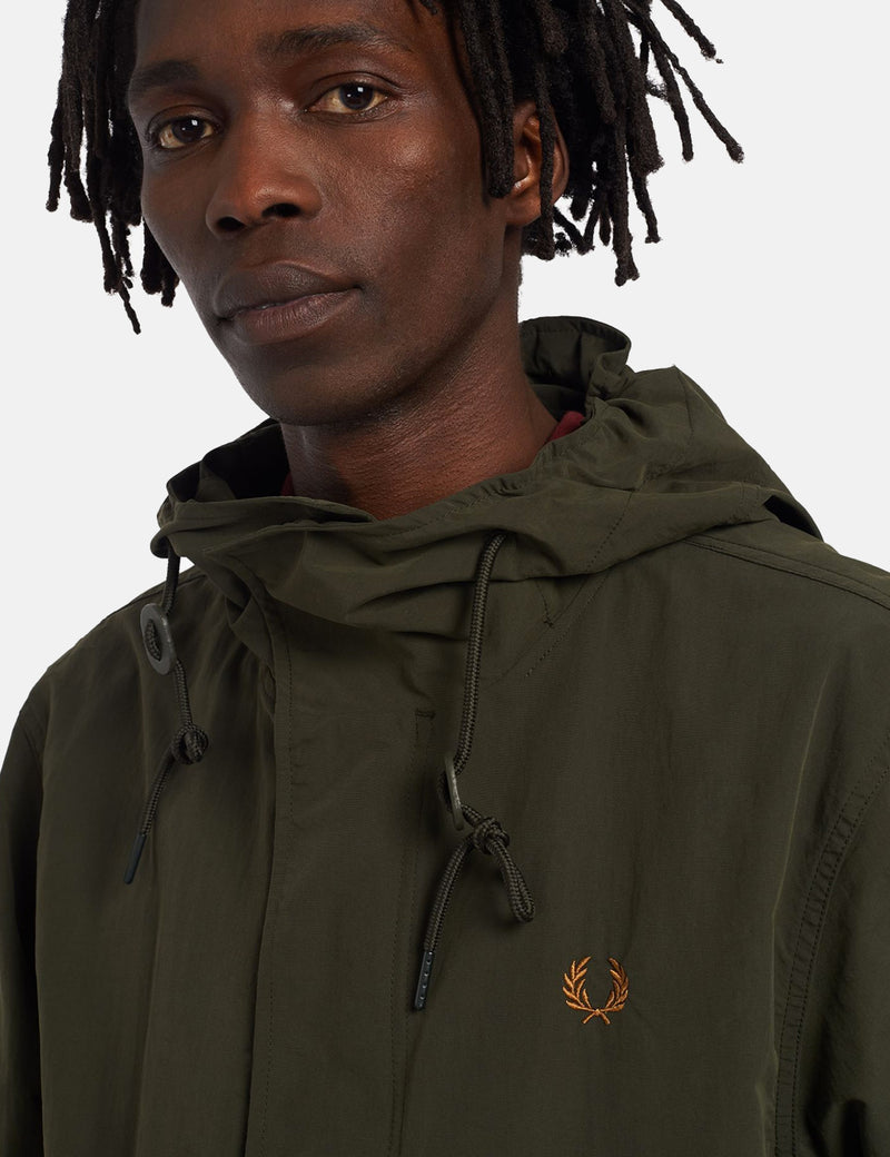 Fred Perry Shell Parka - 헌팅 그린