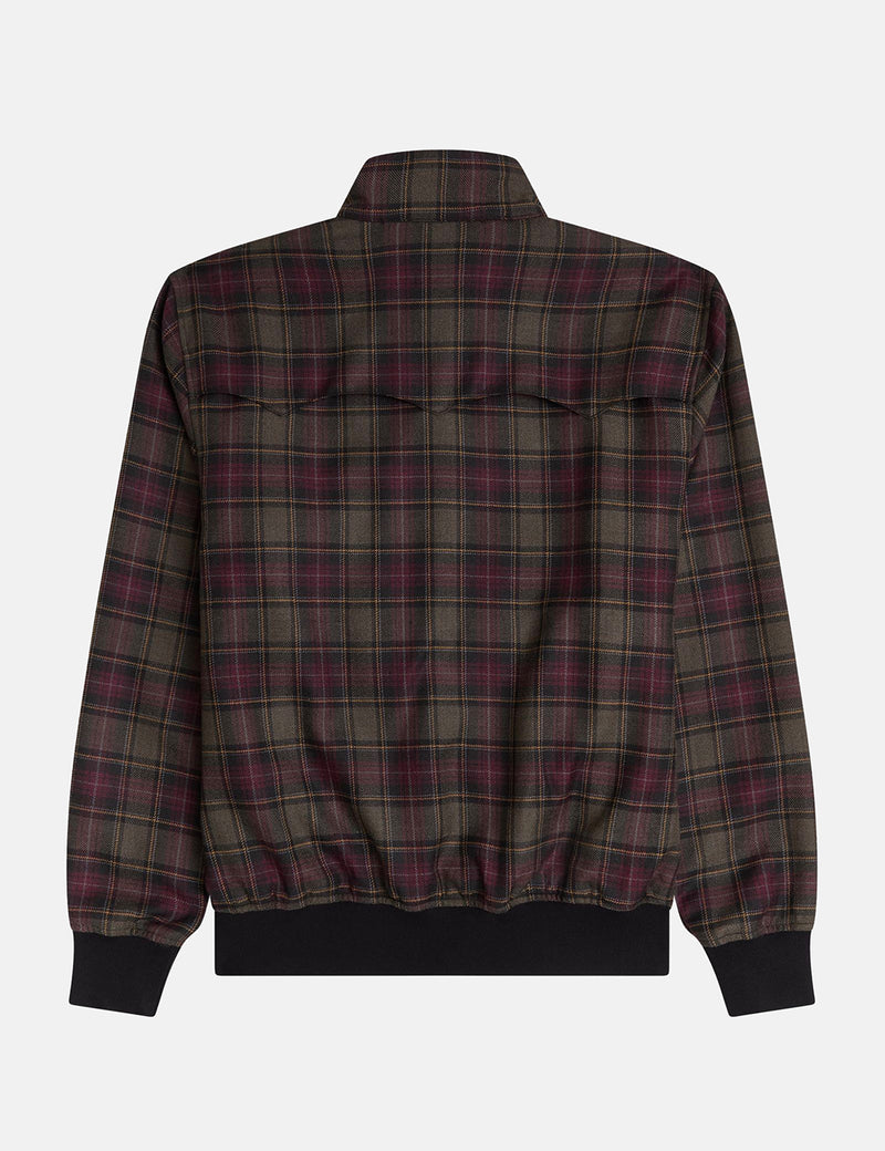 Fred Perry Karo Harrington Jacke - Schwarz
