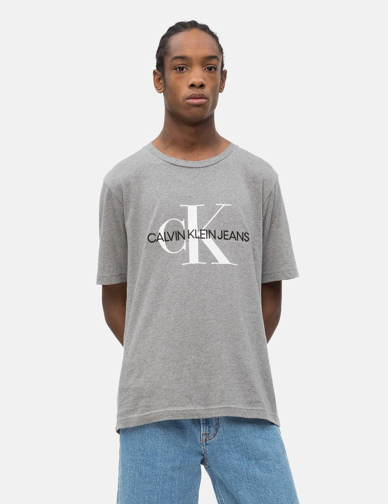 Calvin Klein Logo T-Shirt - Heather Grey