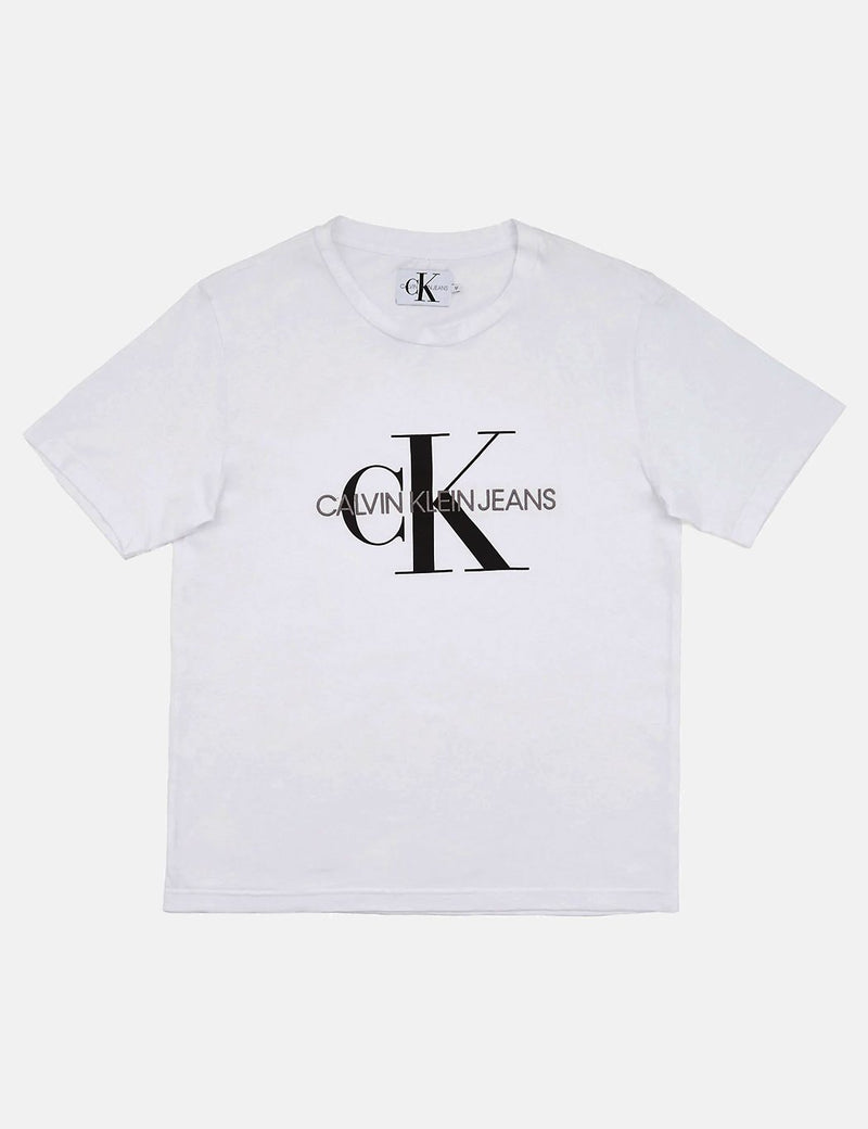 カルバンクラインロゴTシャツ-ブライトホワイト