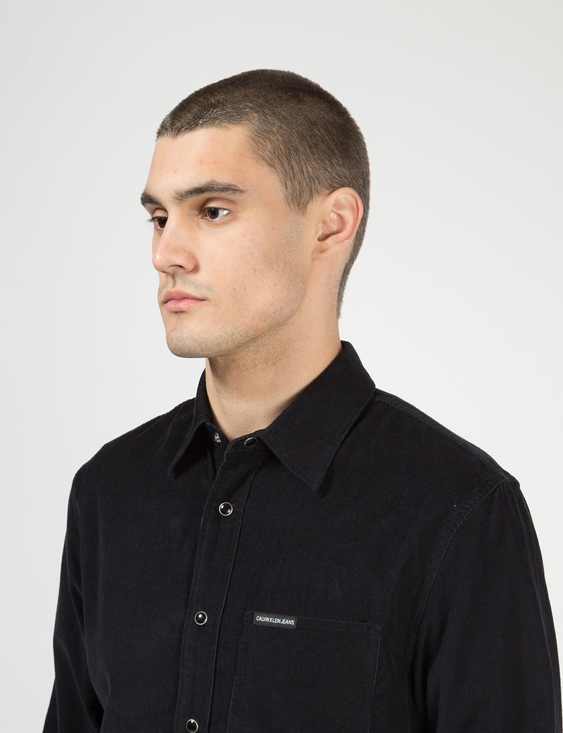 Calvin Klein Corduroy Shirt - Black