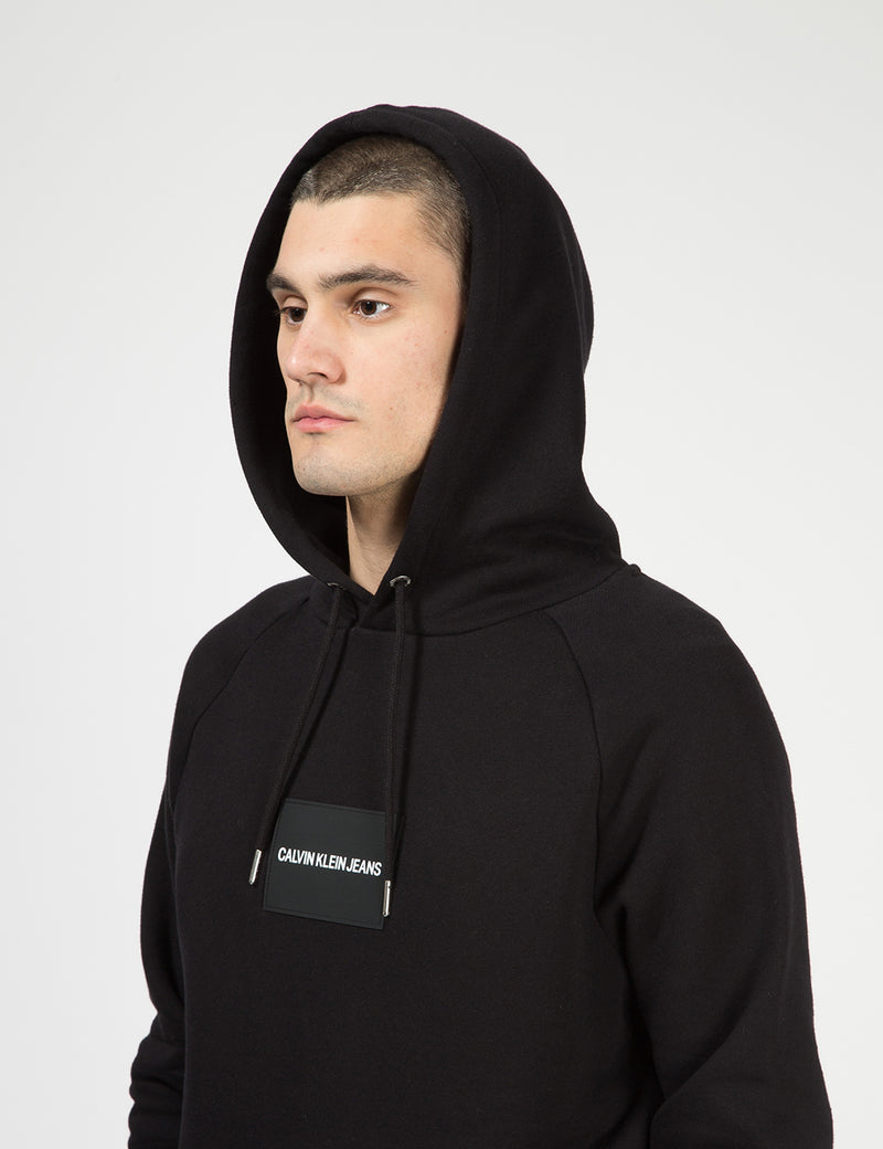 Calvin Klein Logo Badge Hoodie - Black