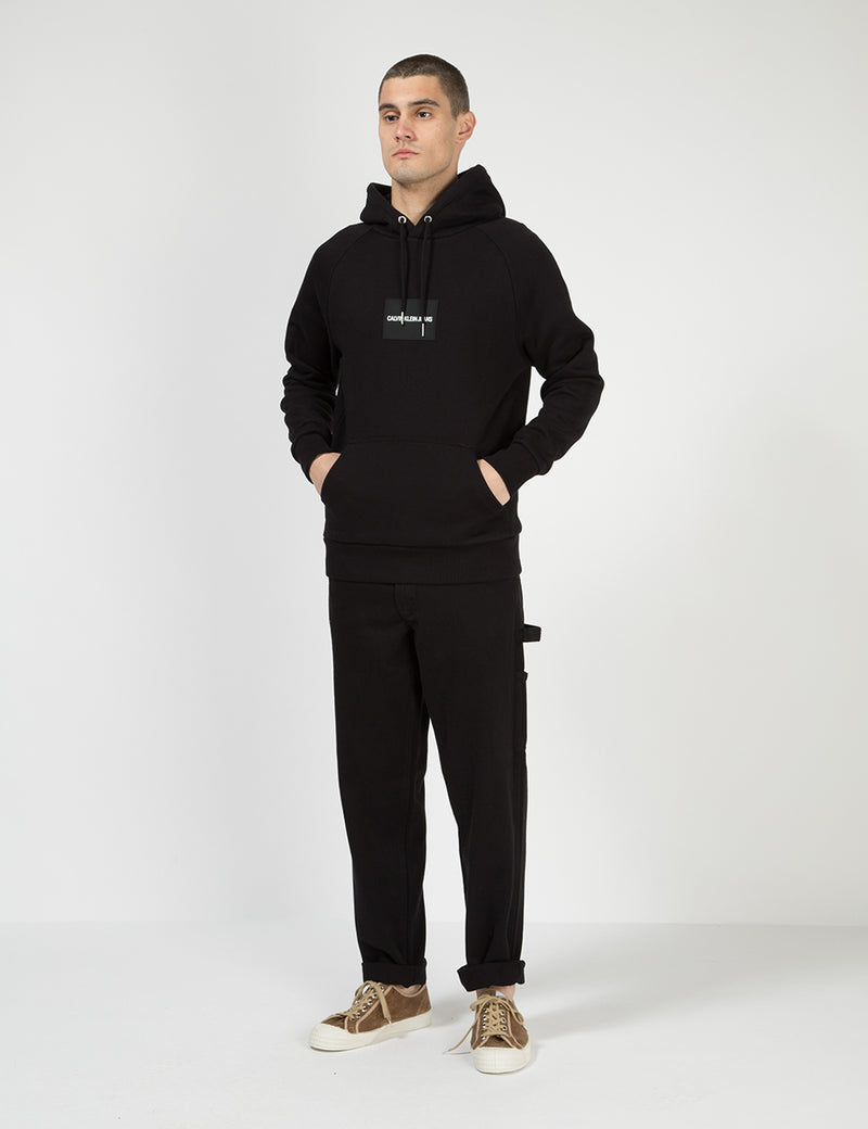 Calvin Klein Logo Badge Hoodie - Black