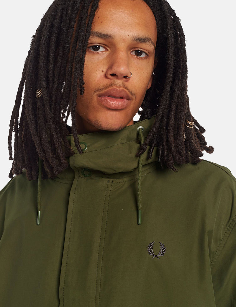 Fred Perry Shell Parka - Vert militaire