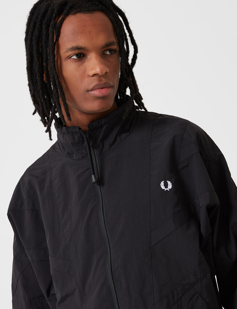 Fred Perry Monochrome Shell Jacket - Black