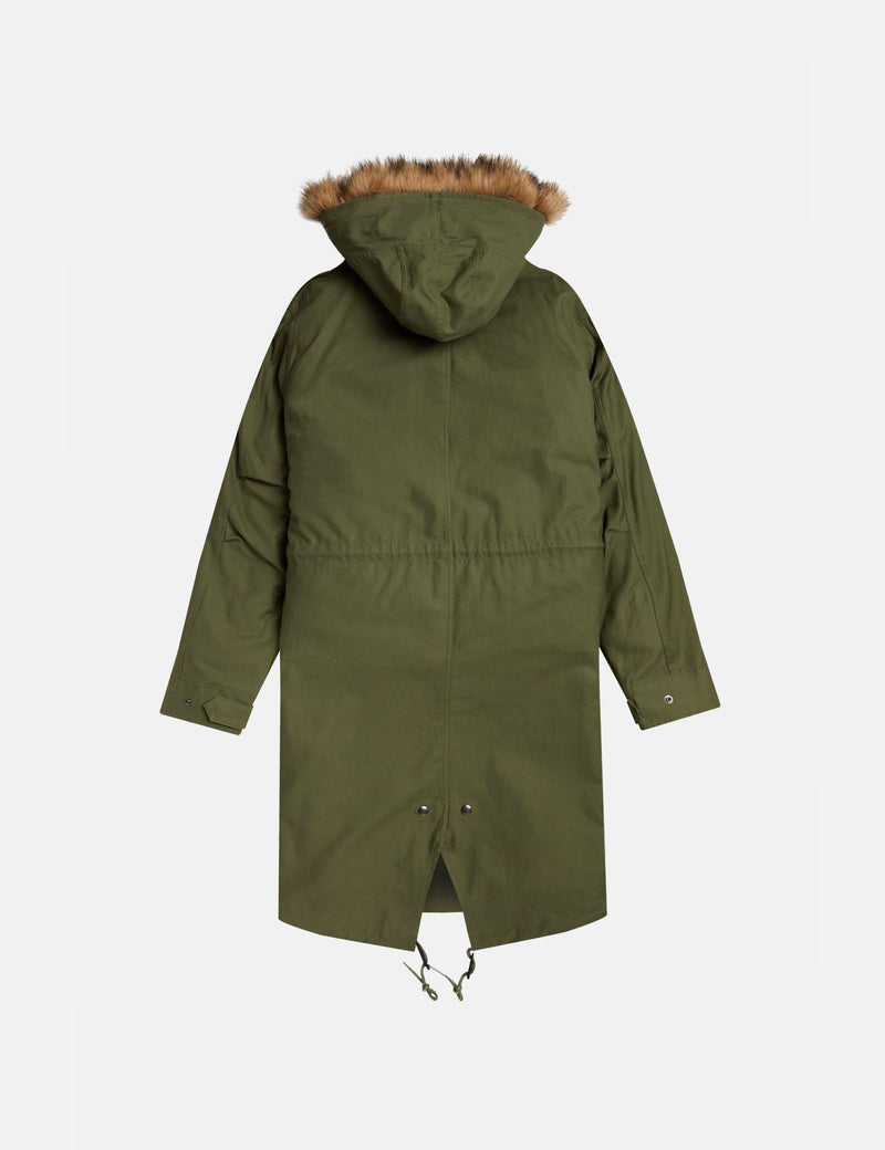 Fred Perry Zip-in Doublure Parka - Parka Vert