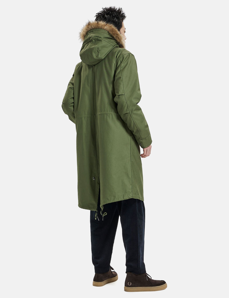 Fred Perry Zip-in Doublure Parka - Parka Vert