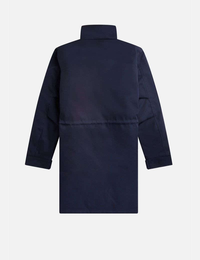 Fred Perry Funnel Neck Parka - Navy Blue