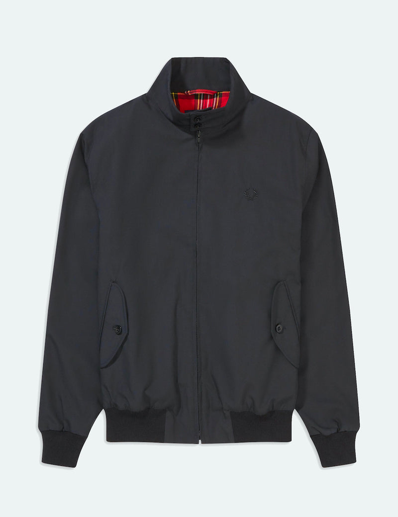 フレッドペリーがハリントンジャケットを再発行-ブラック|URBAN EXCESS。