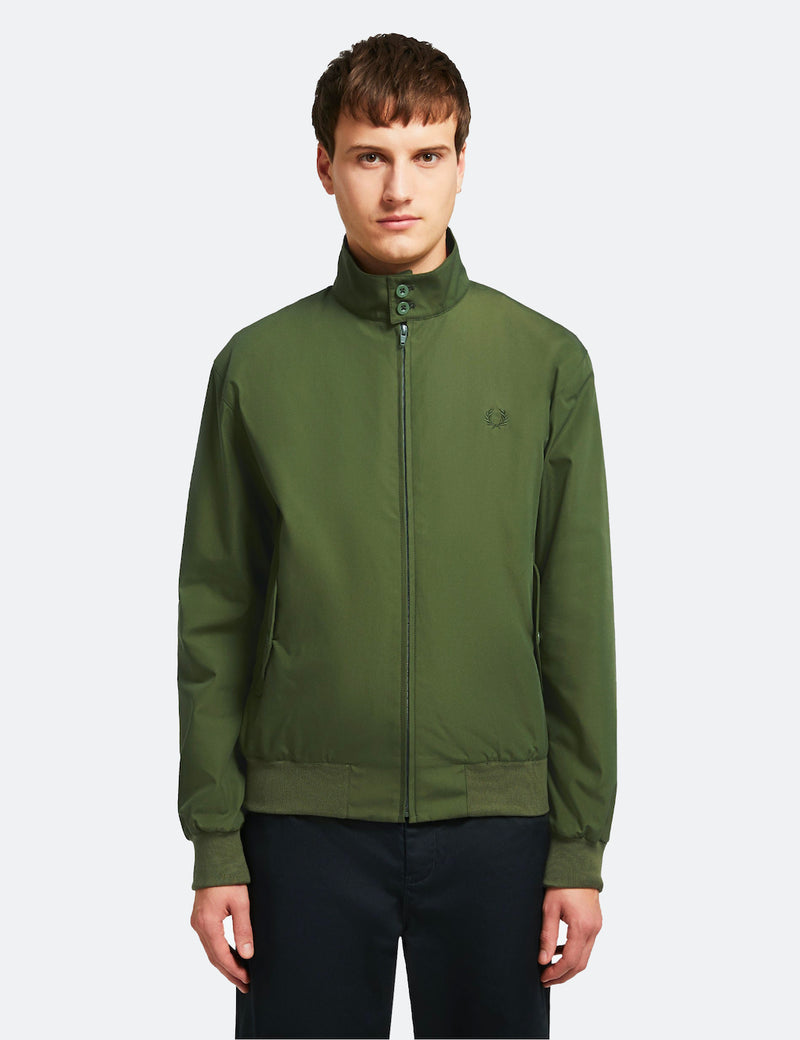 Fred Perry Re-issues Harrington Jacket (Made in UK) - Olive Green