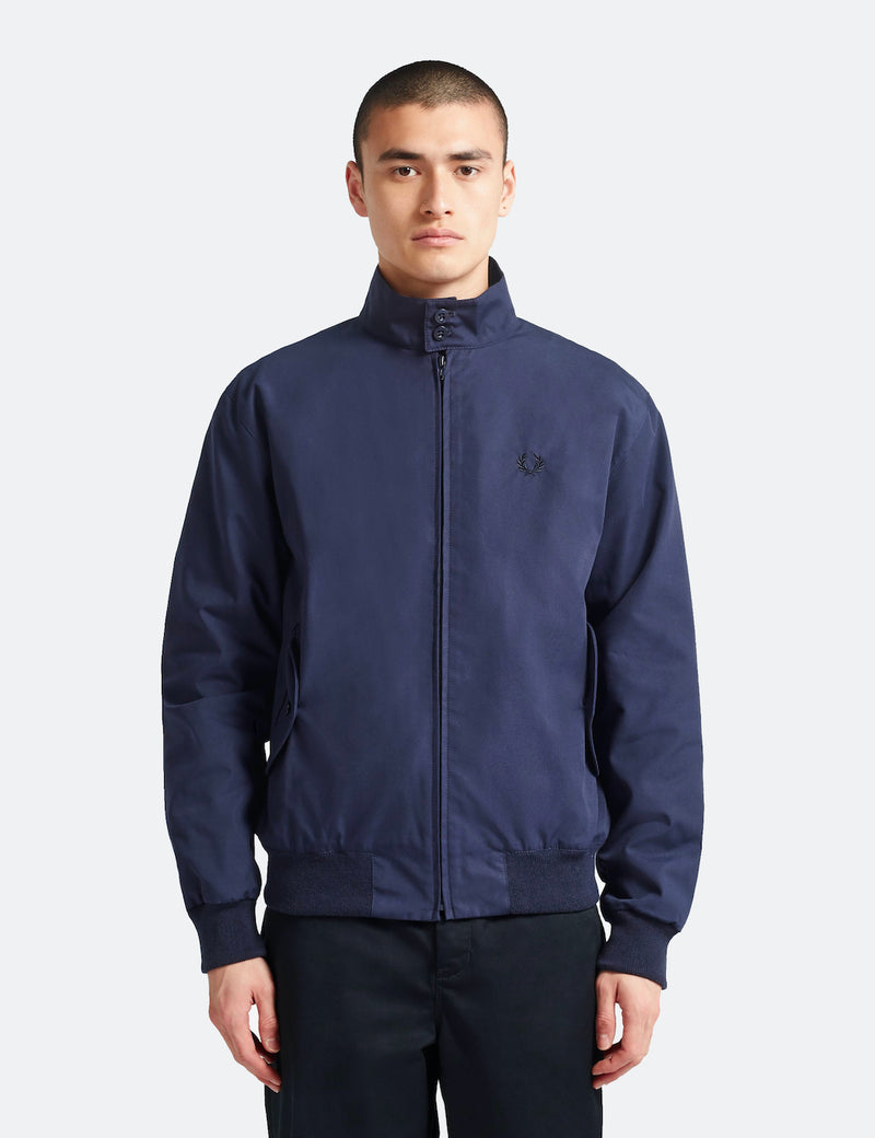 Fred Perry Re-issues Harrington Jacket (Made in UK) - Navy Blue