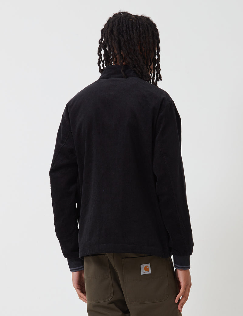 Fred Perry Cord Harrington Jacket - Black