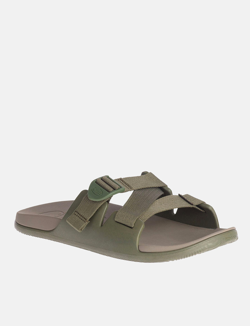 Chaco Chillos Slide Sandale - Fossil Green