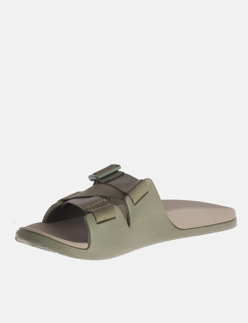 Chaco Chillos Slide Sandal - Fossil Green