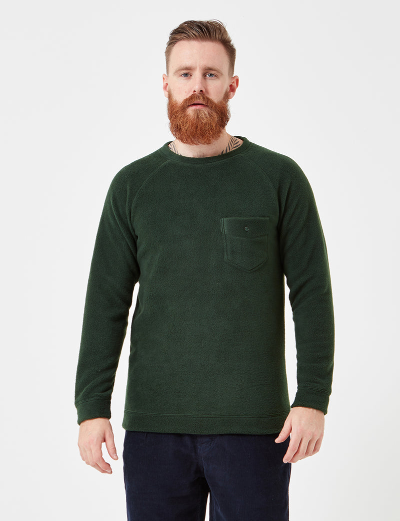 Human Scales Carlos Pocket Sweatshirt - Moss Green