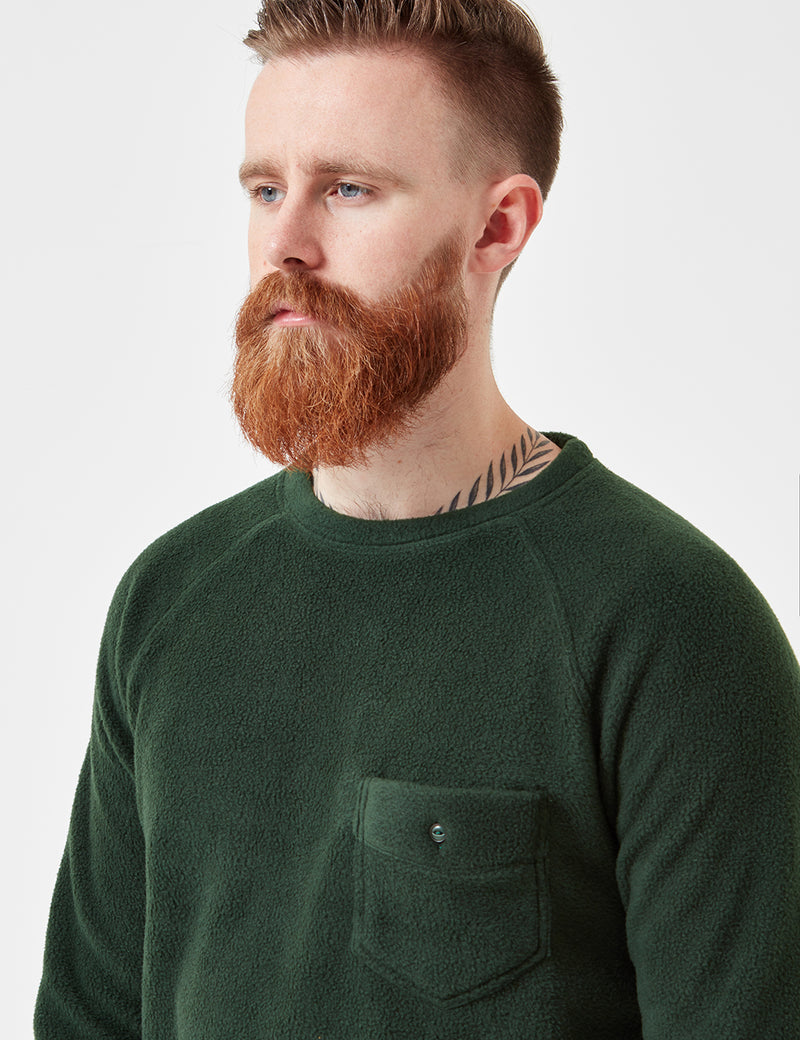 Human Scales Carlos Pocket Sweatshirt - Moss Green