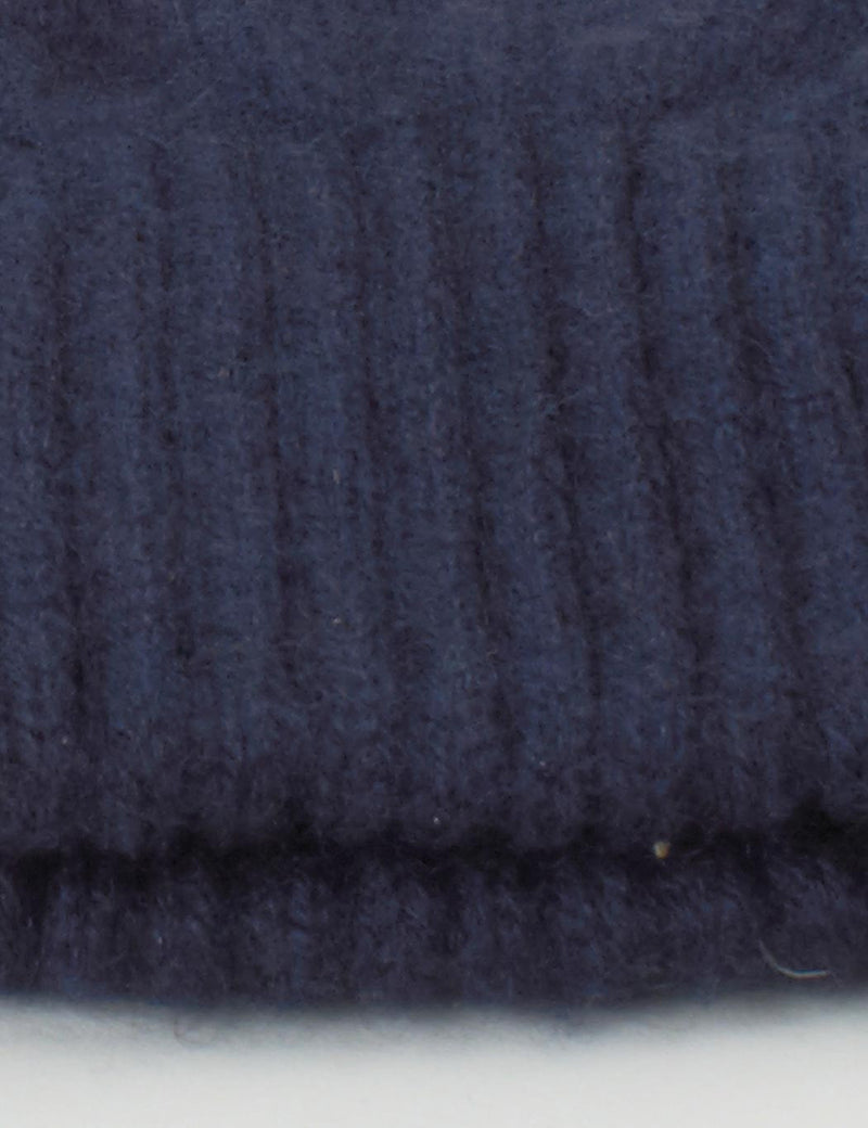 Johnstons of Elgin Cashmere Gloves (Unisex) - Navy Blue