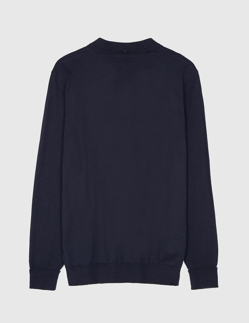 Chemise Fred Perry Cable Knit - Navy Blue
