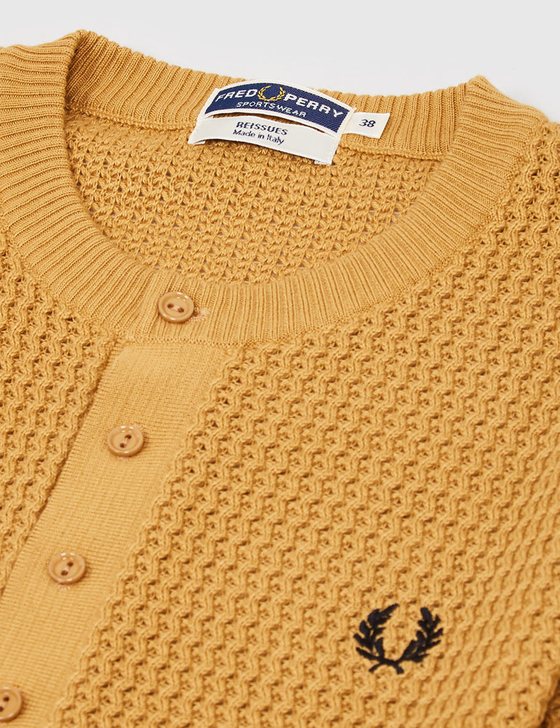 Chemise à col boutonné en maille Fred Perry - 1964 Gold